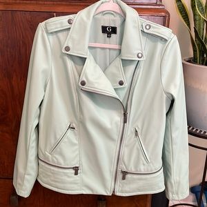 G by Giuliano vegan leather moto jacket